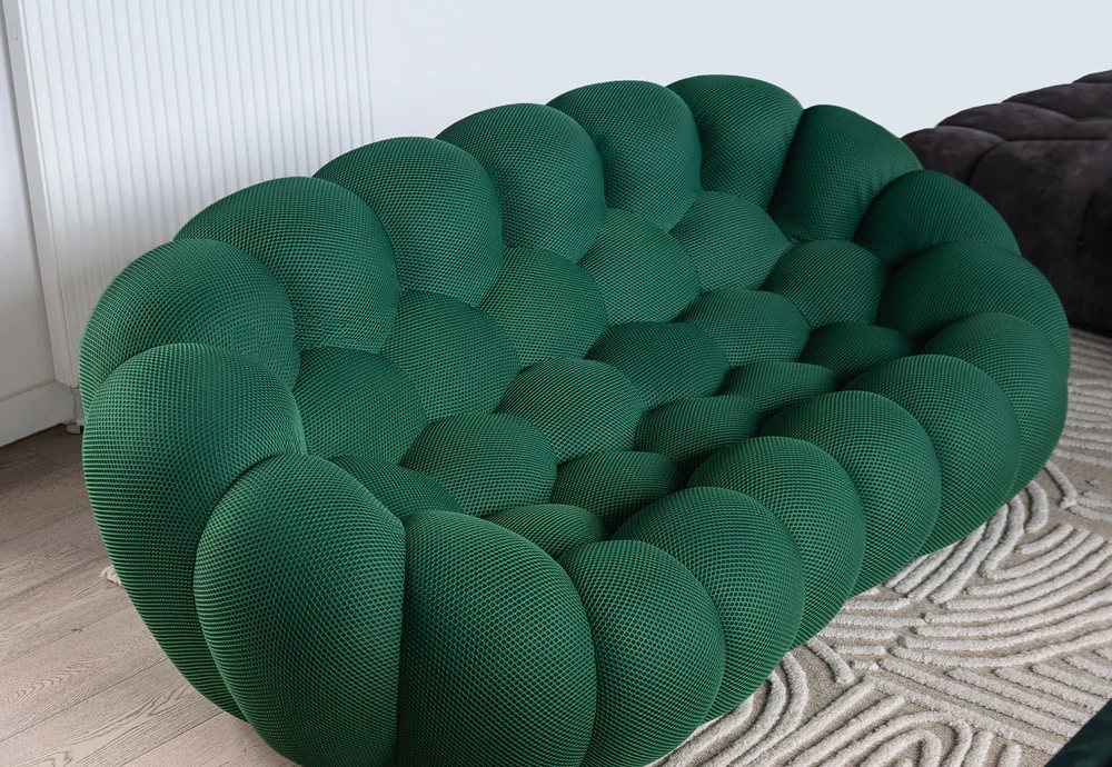 bubble 2 curved 3-4 seat sofa